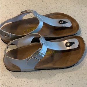 Women’s Silver Birkenstock Sandals 43
